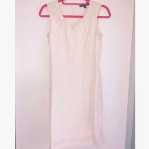 Brooks Brothers Off-White Sheath Dress